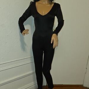 Chic Black Long Sleeve Jumpsuit